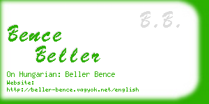 bence beller business card